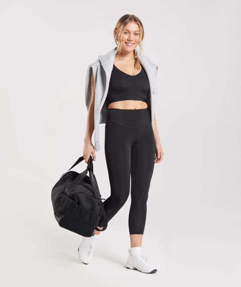 Staniki Sportowe Gymshark Studio Damskie Czarne | PL 764JOF